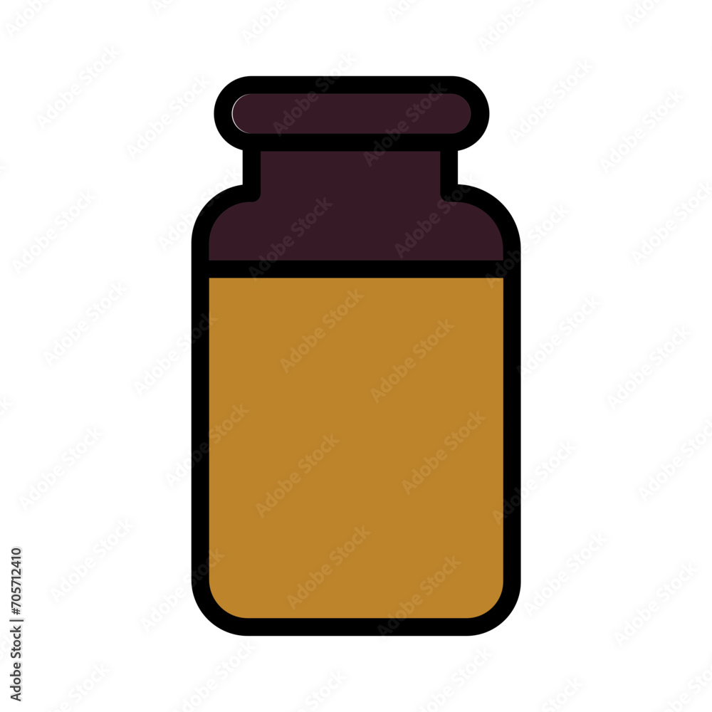 Bottle Dairy Milk Filled Outline Icon