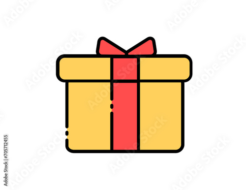 gift box with ribbon icon