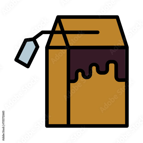Airy Food Milk Filled Outline Icon