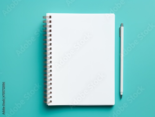 Stylish Spiral Notebook Mockup for Notes and Sketches - AI Generated