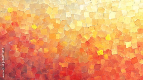 Abstract background with mosaic stained glass texture in peach, pink and yellow colors
