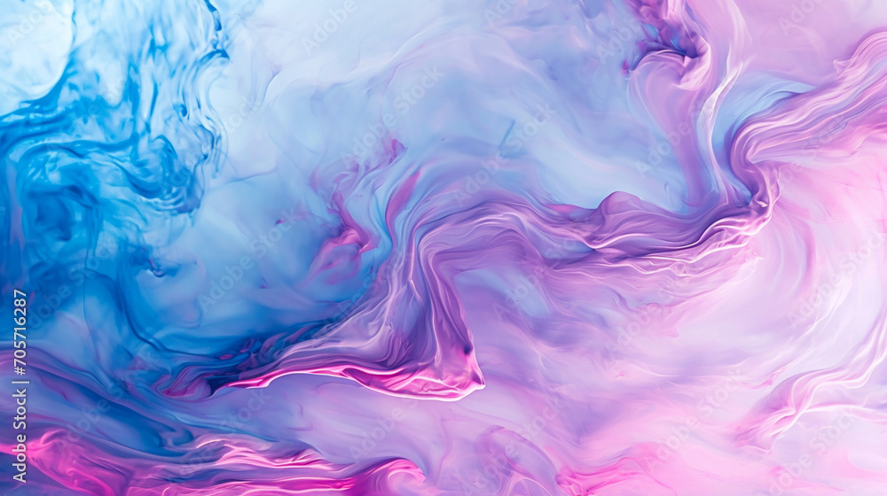 Abstract Background Vivid Baby Pink And Blue Color. Organic Flow Effect. Website background, Copy paste area for texture