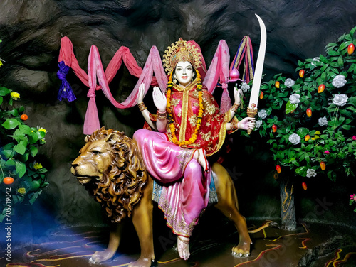Goddess Katyayani Devi for the sixth Navadurga of Navratri festival photo