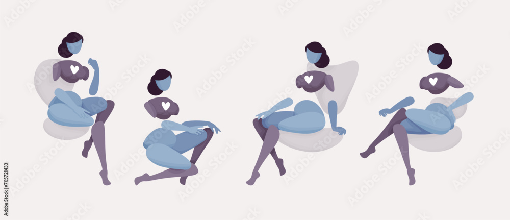 Embodied AI sitting, abstract female figure representing smart speaker chatbot, artificial intelligence visible form, virtual assistant human body digital appearance, minimalistic vector illustration Embodied AI sitting, abstract female figure representing smart speaker chatbot, artificial intelligence visible form, virtual assistant human body digital appearance, minimalistic vector illustration