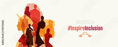 International Women's Day banner. #InspireInclusion