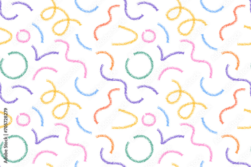 Wavy and swirled brush strokes paint vector seamless pattern. Hand drawn curved blue, pink, green, orange, red, yellow, purple, violet lines with grunge effect. Wavy and swirled brush strokes paint vector seamless pattern. Hand drawn curved blue, pink, green, orange, red, yellow, purple, violet lines with grunge effect.