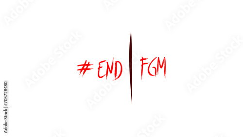 International Day of Zero Tolerance for Female Genital Mutilation. 6th February. Template for Banner, Greeting card, Poster Background. Vector illustration
