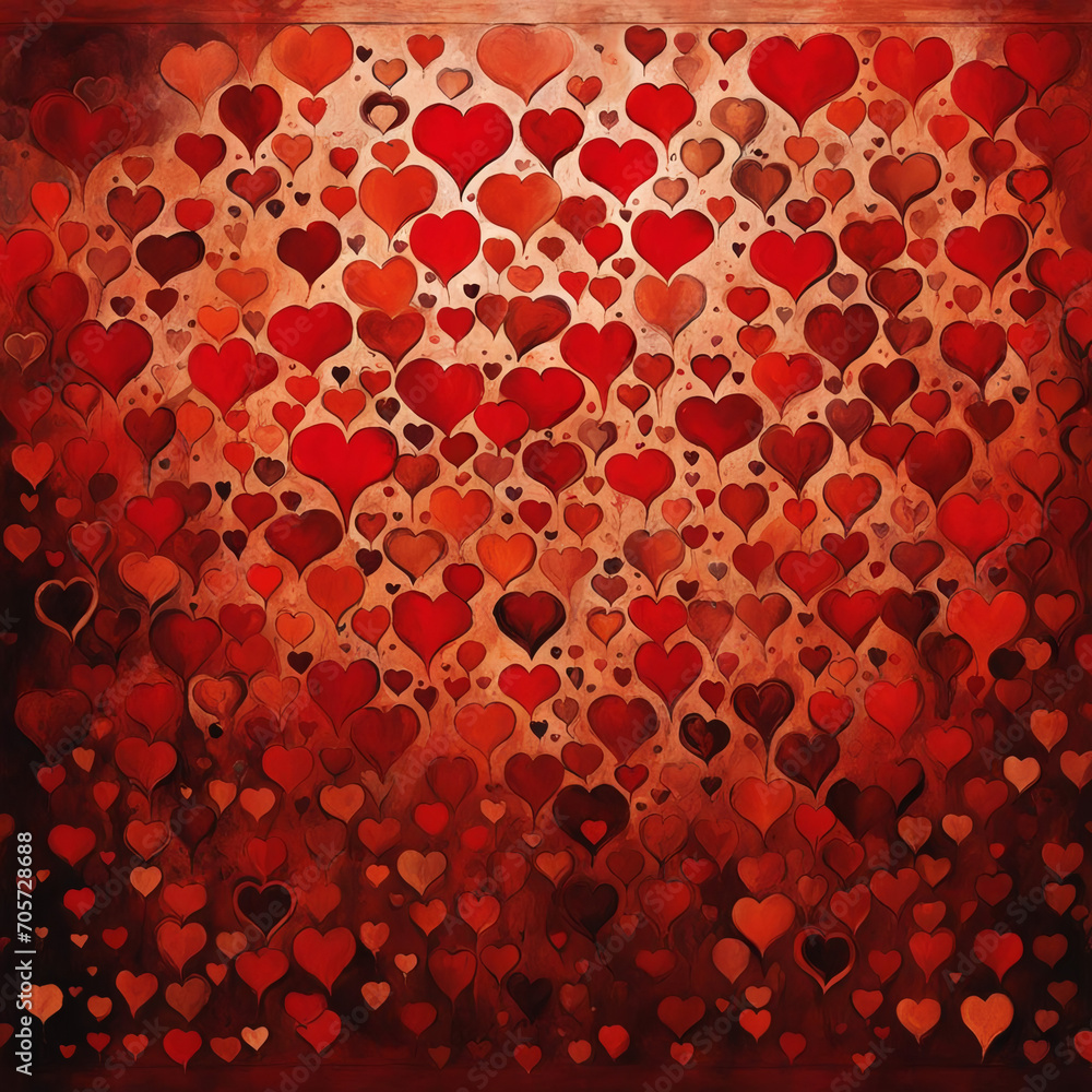 Background of hearts located next to each other on Valentine's day. Background of hearts located next to each other on Valentine's day.