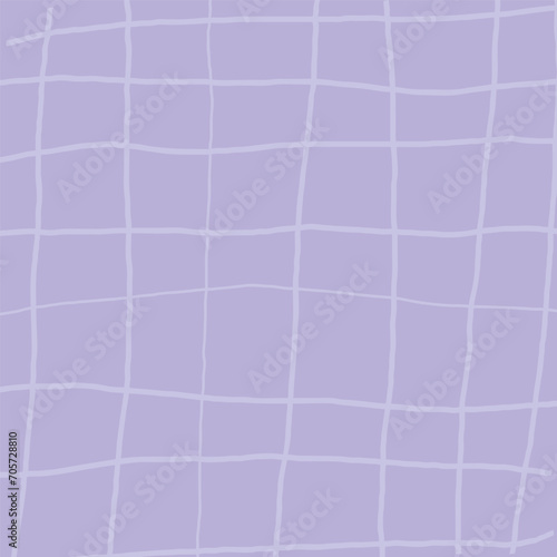 Wallpaper Mural Cute checkered purple hand drawn pattern. Nice pastel baby background made in vector. Cottagecore cabincore Plaid geometrical simple texture. Crossing lines. Abstract cute delicate pattern Torontodigital.ca