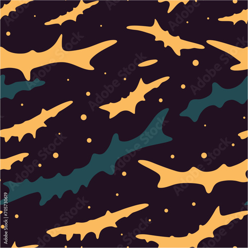 Woodland style. Texture military camouflage seamless pattern. Abstract modern endless camo backgound.