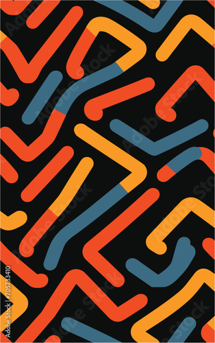 Tech Landing Page. Colorful pattern of modern abstract art design wallpaper. Minimal geometric background. Seamless.