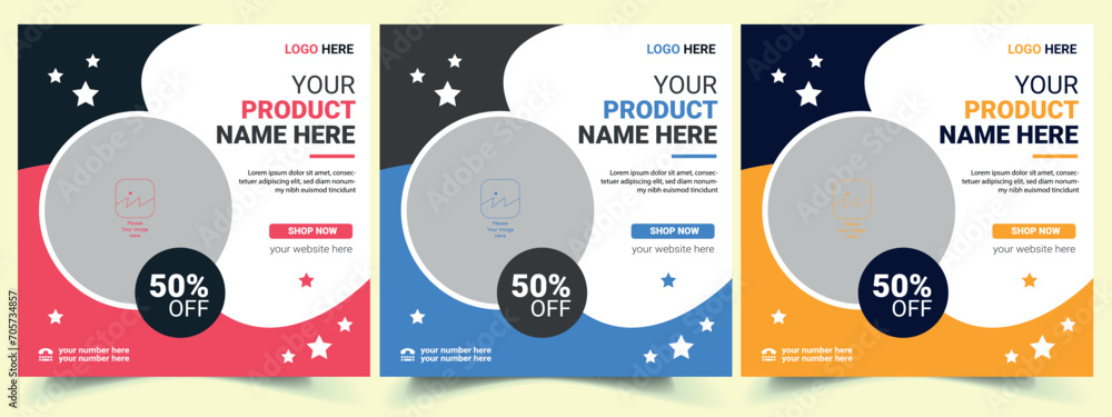 professional social media post design.Modern promotion square banner. professional social media post design.Modern promotion square banner.