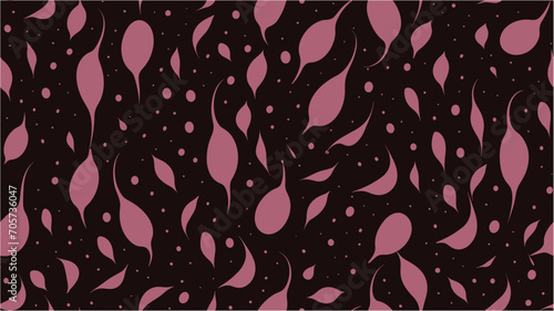 Oxalis flower seamless pattern. Geo Symmetric Ikat Rapport. Seamless pattern with  stylized    fruits. Flower petals, spring design.
