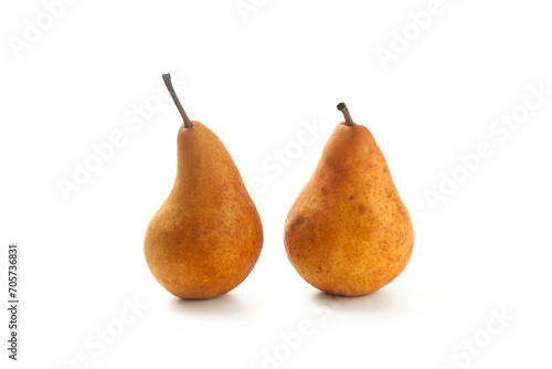 Pears isolated on white background with clipping path..