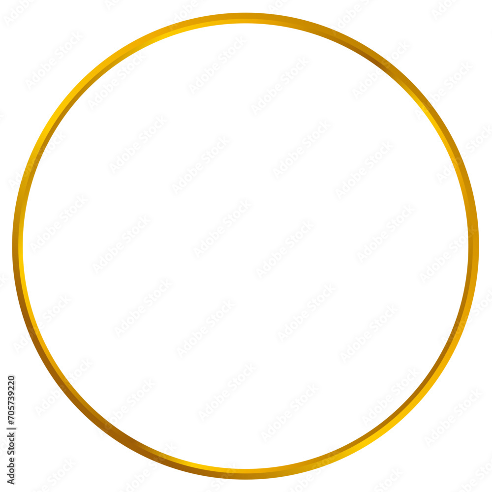 Simple gold circle frame design Simple gold circle frame design