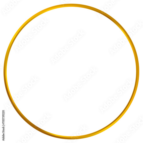 Simple gold circle frame design