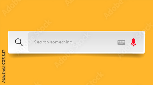 Search Bar with suggestions for UI UX design and web site. Search Address and navigation bar icon. Collection of search form templates for websites. Search engine web browser window template.