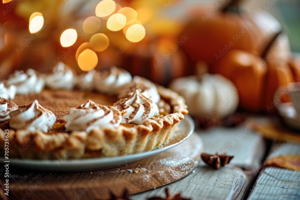 Pumpkin Spice Latte Pie. Food Mashup
