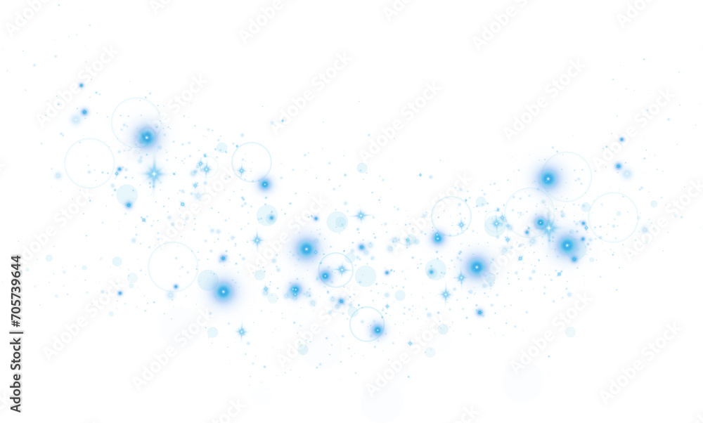 custom made wallpaper toronto digitalBlue dust. Beautiful light flashes. Dust particles fly in space. Bokeh effect. Light rays. PNG.