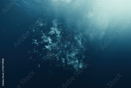  a large body of water with a bunch of bubbles floating on top of it and a lot of bubbles on the bottom of the water and bottom of the water.