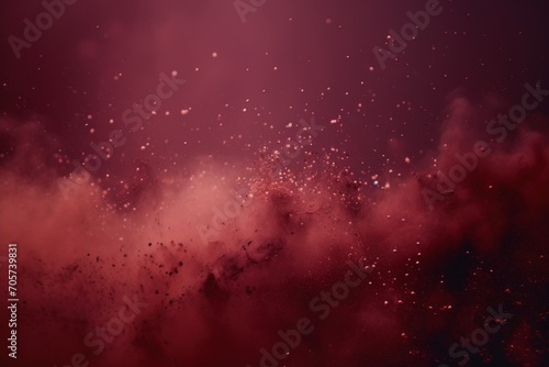  a group of birds flying through the air in front of a purple and red sky with clouds and stars in the bottom right corner of the image and bottom half of the photo.