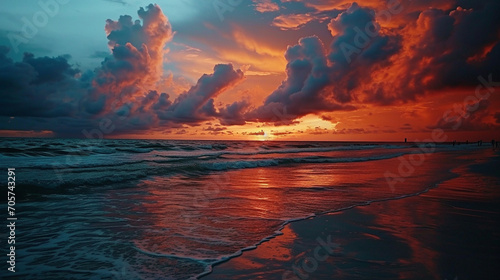 sunset at the beach © AA