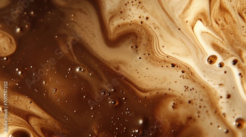 Coffee chocolate brown color iquid drink texture background.  photo