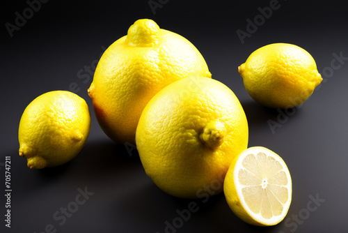 Lemon Bursting Bliss  A Burst of Freshness Beyond Citrus. generative AI.