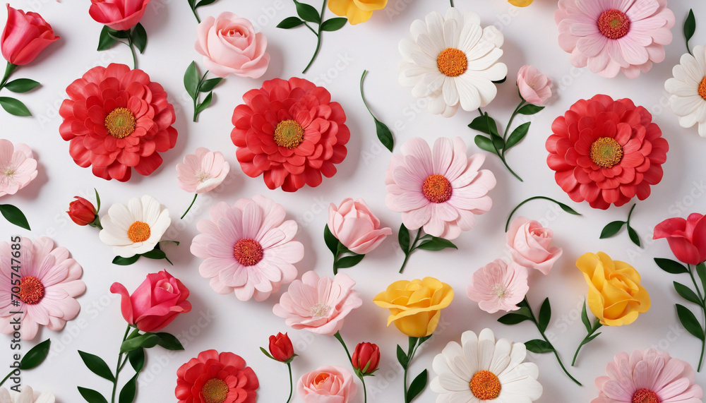 Stunning 3D Floral Wallpaper Stunning 3D Floral Wallpaper