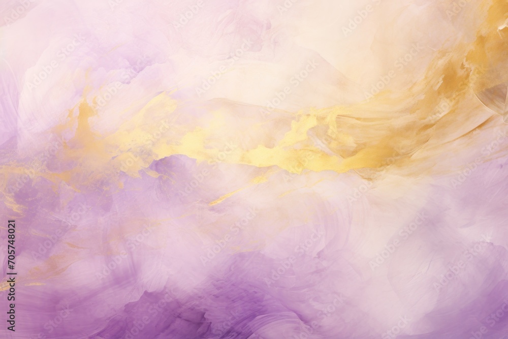  a painting of yellow and purple colors on a white and purple background with a gold stripe on the left side of the image and a white and yellow stripe on the right side of the left side of the.