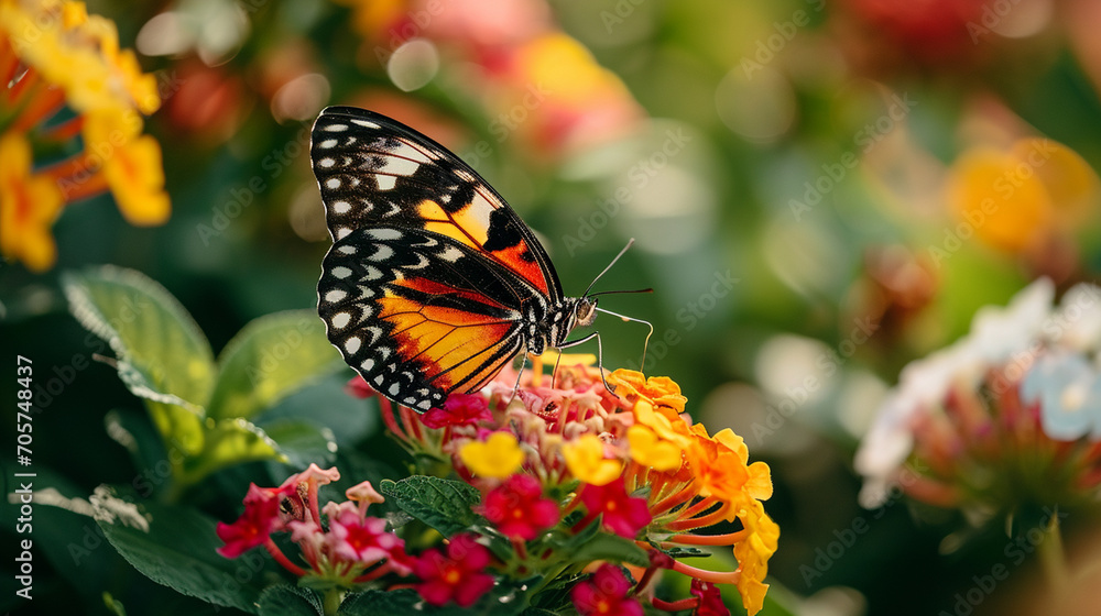 a beautiful butterfly sitting on a flower. nature. a beautiful butterfly sitting on a flower. nature.