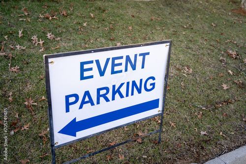 Event Parking Sign