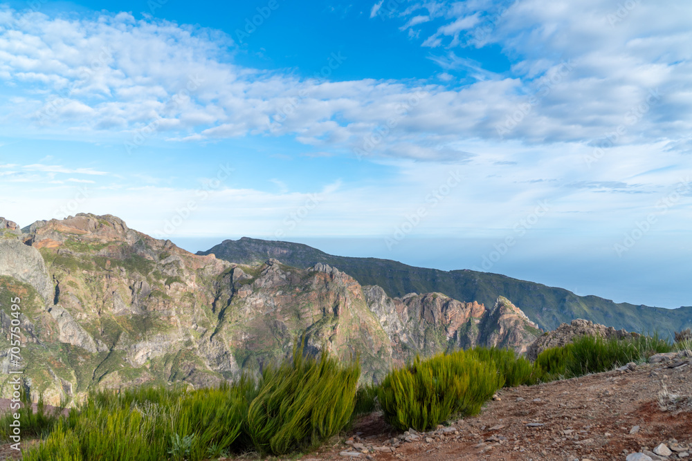 stairways to heaven on pico do areeiro mountain 