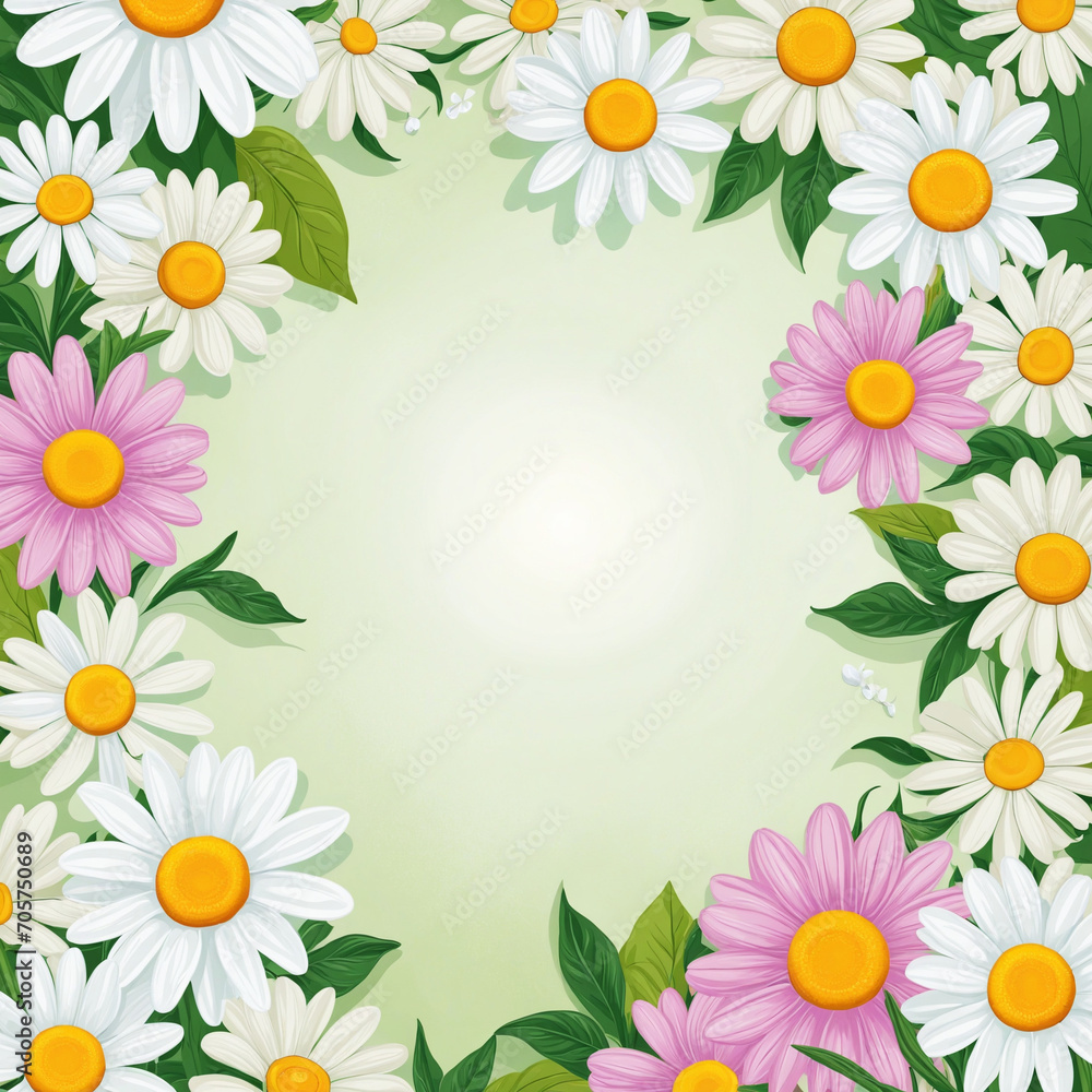 Daisy Flower Background for Greeting Card Daisy Flower Background for Greeting Card