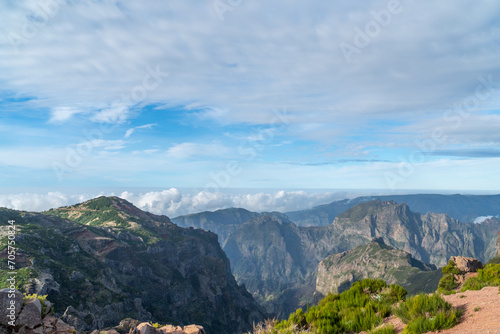 stairways to heaven on pico do areeiro mountain 