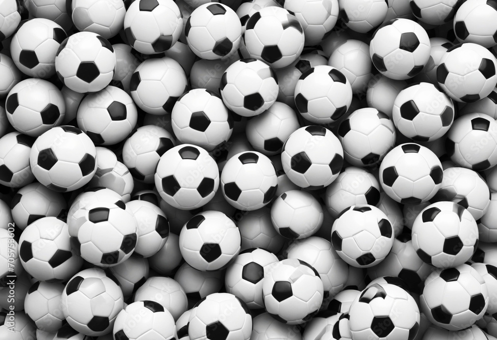 3D Soccer Ball Wallpaper on White Background 3D Soccer Ball Wallpaper on White Background
