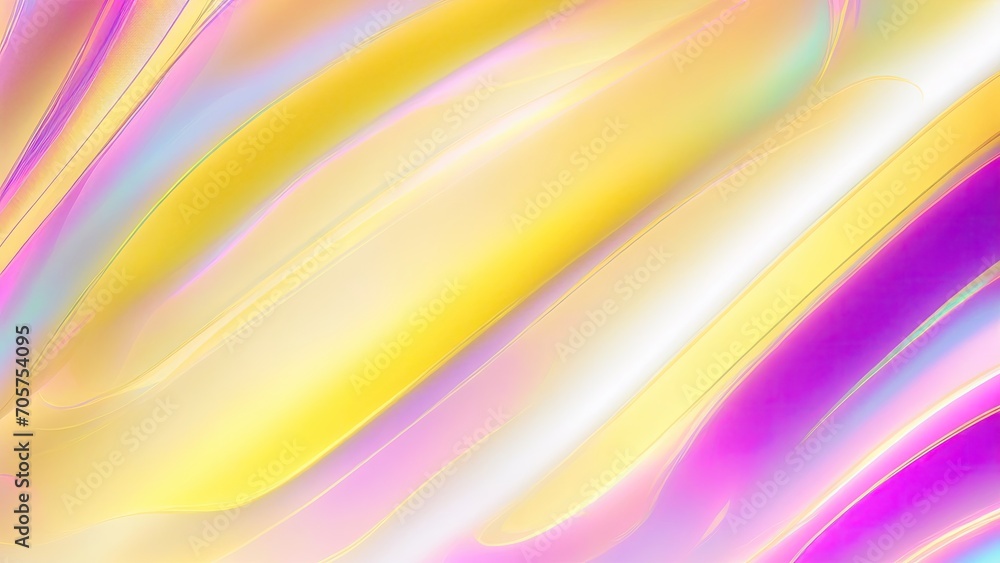 Abstract Yellow iridescent holographic background Abstract Yellow iridescent holographic background