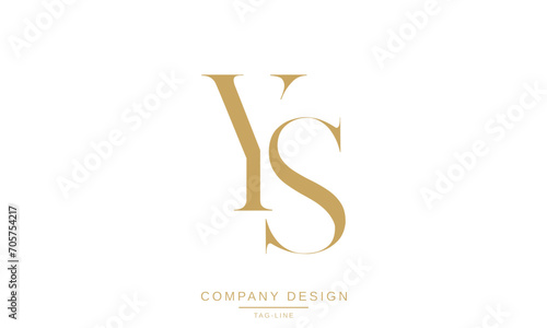 SY, YS, Abstract Letters Logo Monogram