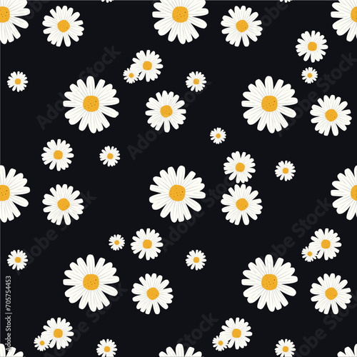 Fototapeta Naklejka Na Ścianę i Meble -  daisy pattern flowers daisies spring