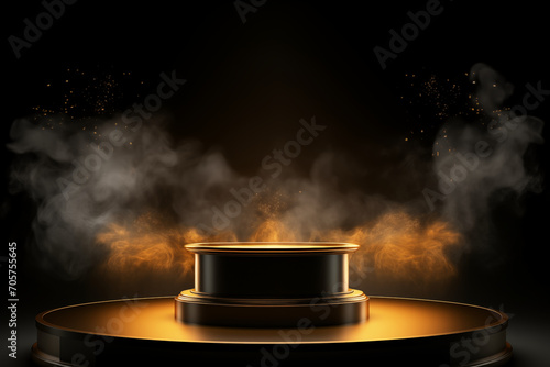 Gold podium on dark background award ceremony online casino bonus