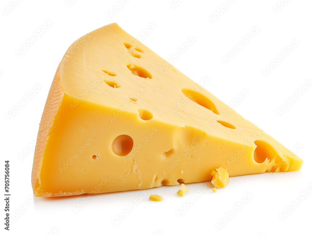 A cheese isolated on white background. Minimalist style, A cheese isolated on white background. Minimalist style,