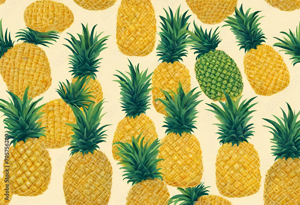 Pineapple with isolated background for logo designs Pineapple with isolated background for logo designs