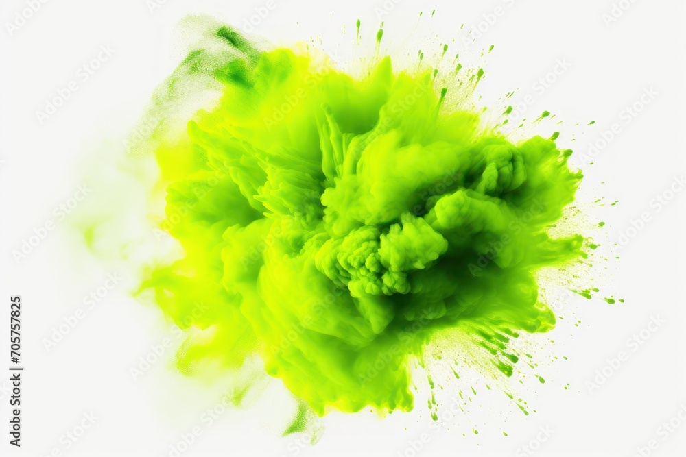 a green substance is in the air on a white background and appears to be in the shape of a ball of fire or smoke, and is spewing from the center to the top of the bottom of the image. a green substance is in the air on a white background and appears to be in the shape of a ball of fire or smoke, and is spewing from the center to the top of the bottom of the image.