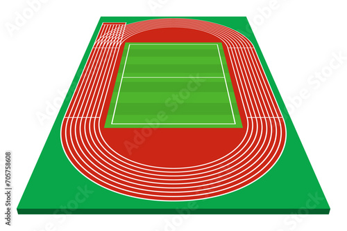 陸上競技場のトラック