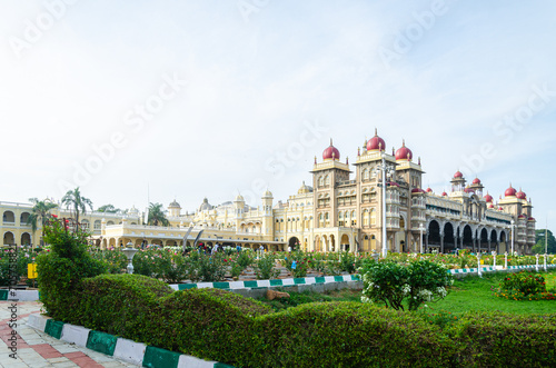 Majestic view of the Mysore Palace photo