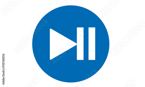 動画ボタン　アイコン　再生　一時停止