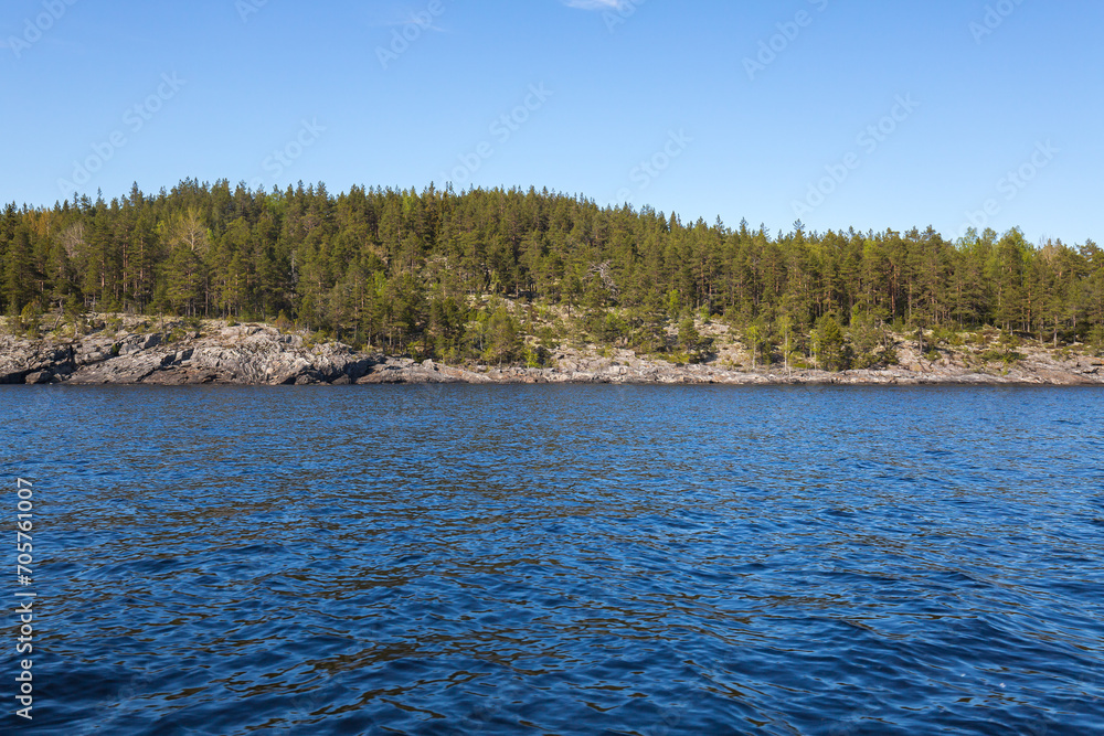 The coast of Lake Ladoga The coast of Lake Ladoga
