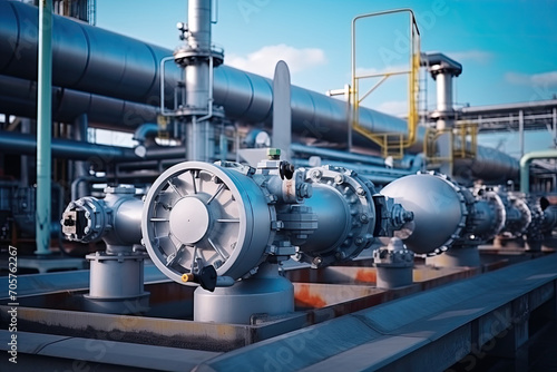 Oil refinery valves and piping