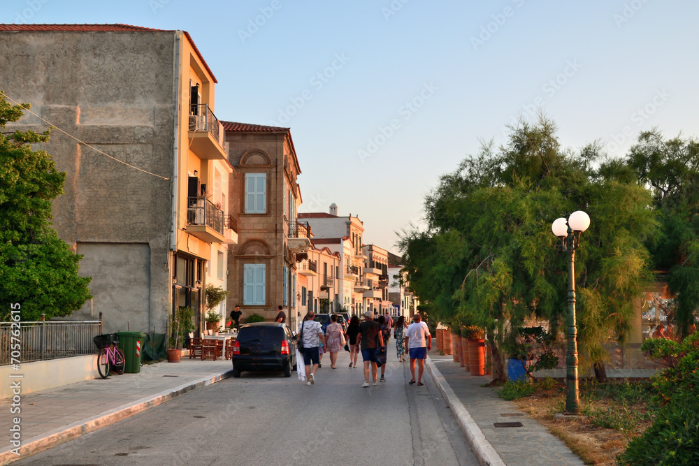 Myrina town, Lemnos island, Greece, Aegean sea