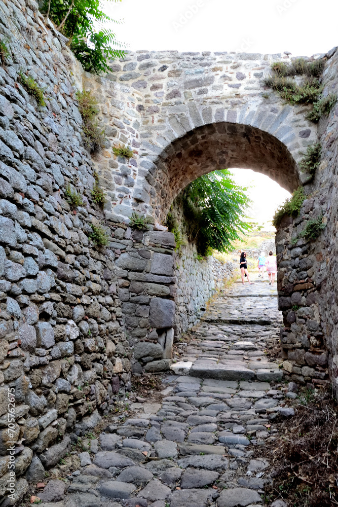 medieval castle - Myrina town, Lemnos island, Greece, Aegean sea